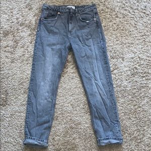 Grey ZARA mom jeans